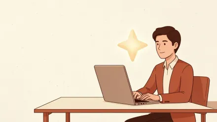 Un professionnel suit une formation à Claude, l'assistant IA d'Anthropic, sur son ordinateur